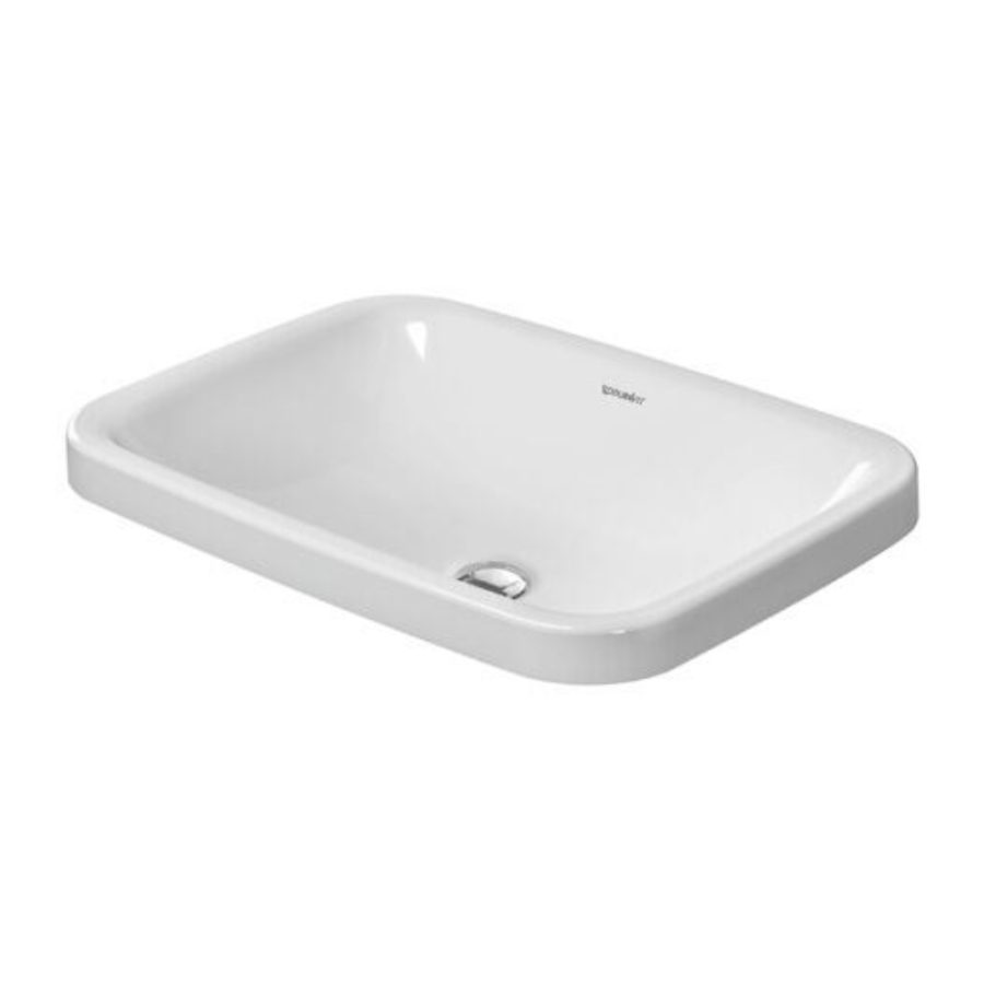 Chậu lavabo dương vành Durastyle Duravit 0372600000