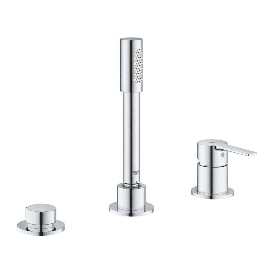 Vòi bồn tắm 3 lỗ nóng lạnh kèm tay sen Lineare GROHE 19965001