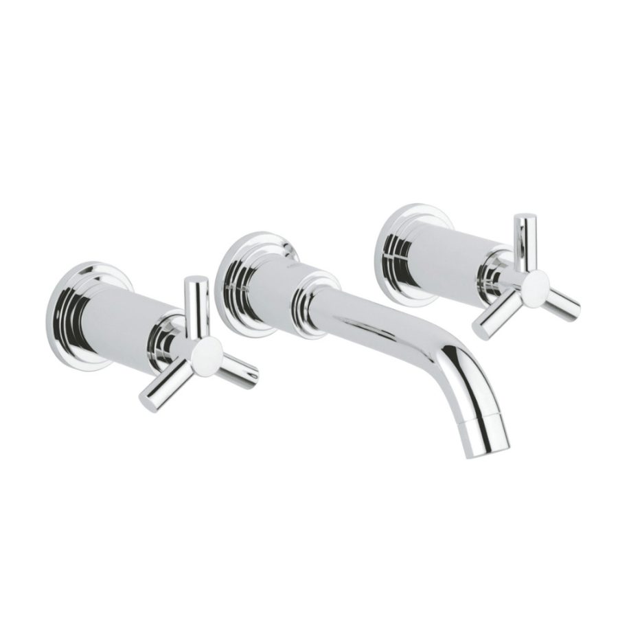 Vòi chậu gắn tường nóng lạnh 3 lỗ Atrio S-size GROHE 20164000