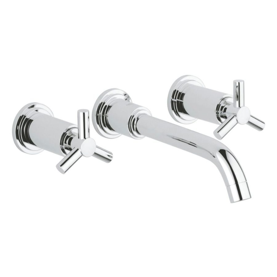 Vòi chậu gắn tường nóng lạnh 3 lỗ Atrio M-size GROHE 20387000