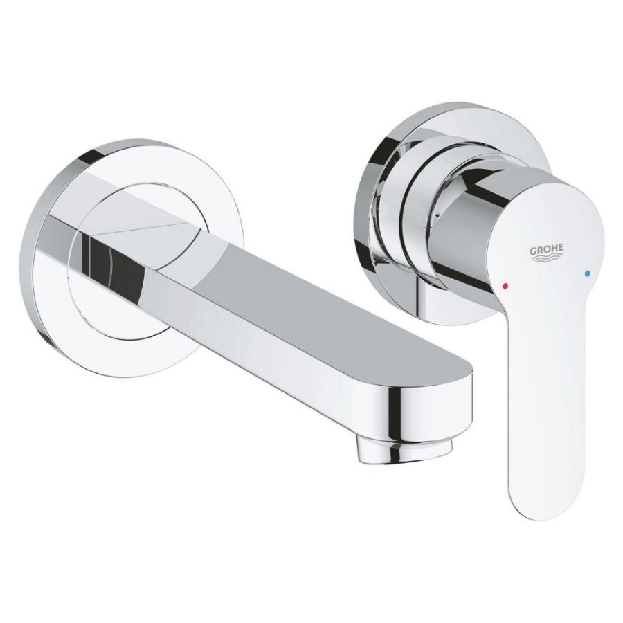 Vòi chậu gắn tường nóng lạnh 2 lỗ BauEdge GROHE 20474000