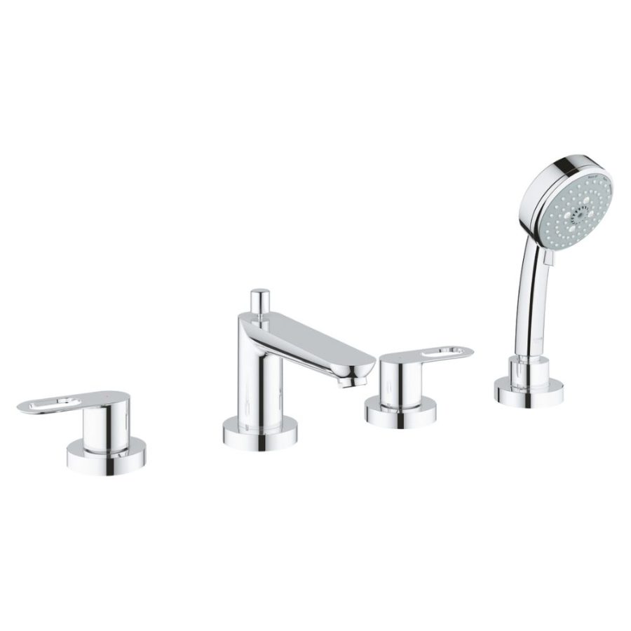 Vòi bồn tắm 4 lỗ nóng lạnh kèm tay sen BauLoop GROHE 25119000