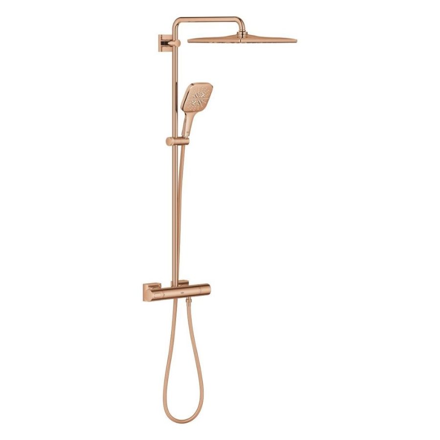Bộ sen cây tắm đứng nhiệt độ Rainshower SmartActive 310 Cube GROHE 26837DA0