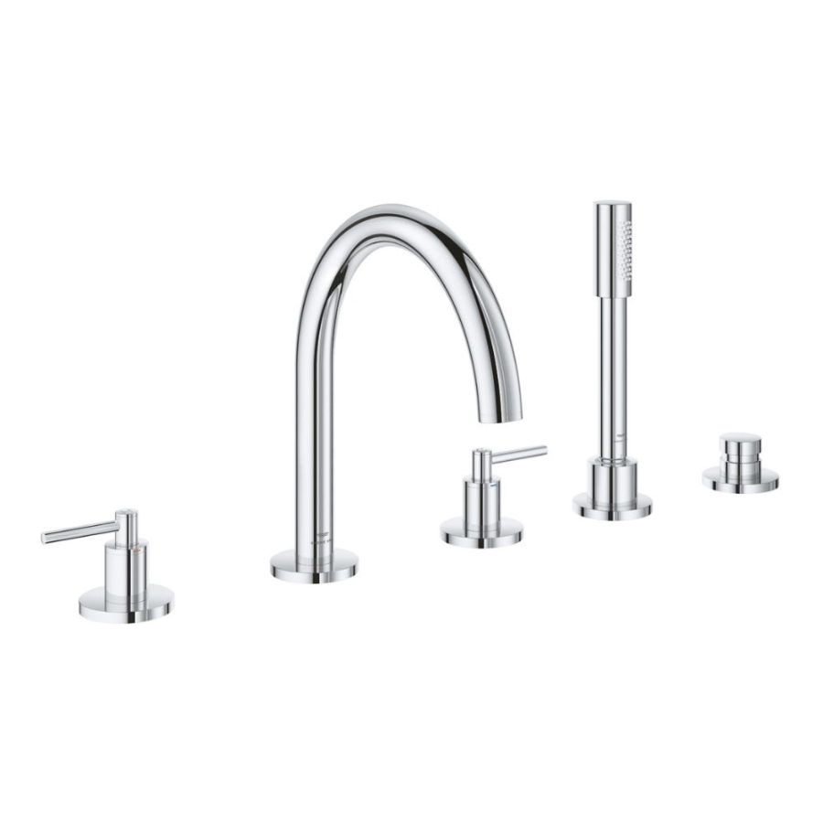 Vòi bồn tắm 5 lỗ nóng lạnh kèm tay sen Atrio GROHE 29407000