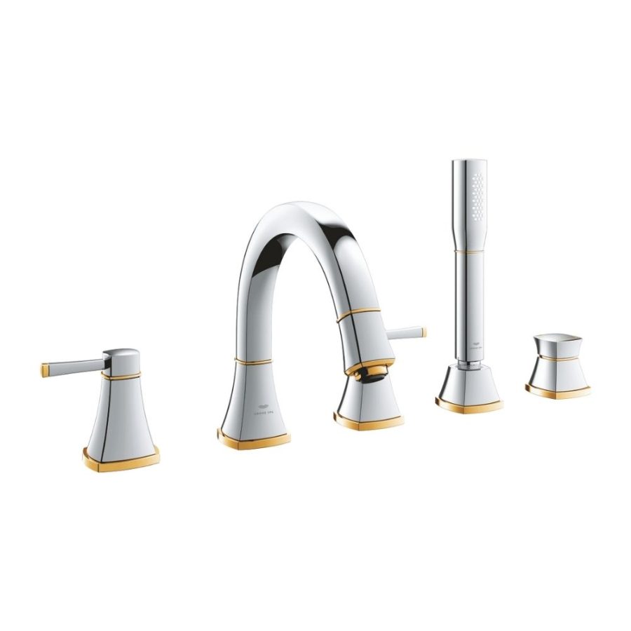 Vòi bồn tắm 5 lỗ nóng lạnh kèm tay sen Grandera GROHE 29415IG0