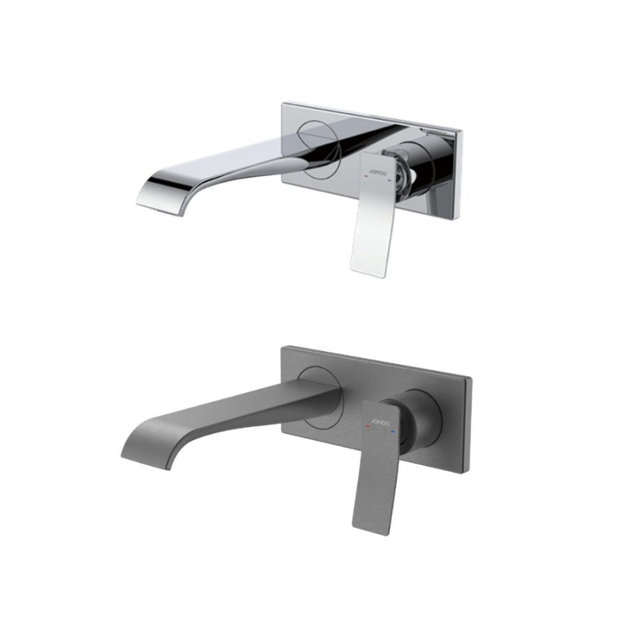 Vòi chậu lavabo gắn tường nóng lạnh JOMOO 32414-681
