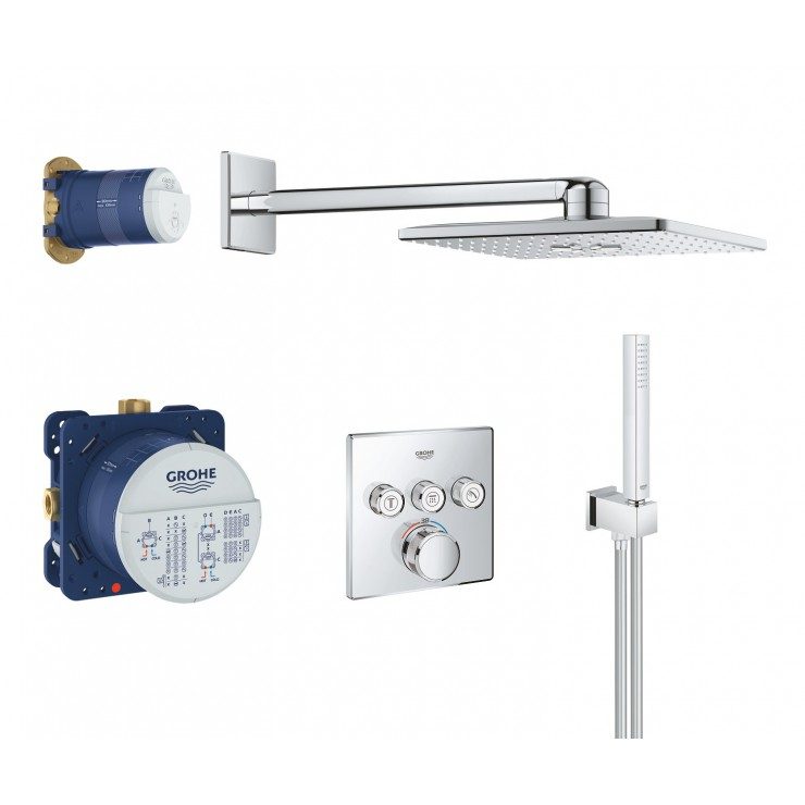 Bộ sen âm tường ổn nhiệt với bát sen GROHE 34706000