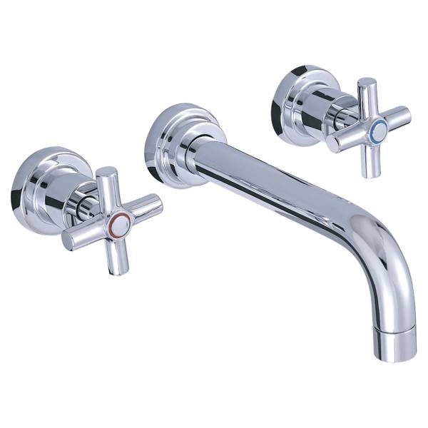 Vòi lavabo 3 lỗ âm tường nóng lạnh MOEN 4040-1
