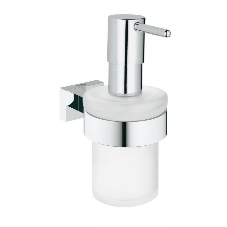 Bộ giá và hộp xịt xà phòng gắn tường Essentials Cube GROHE 40756001
