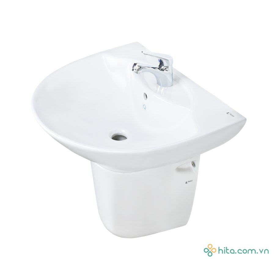 Chậu rửa lavabo treo tường INAX L-285V + L-288VC chân lửng