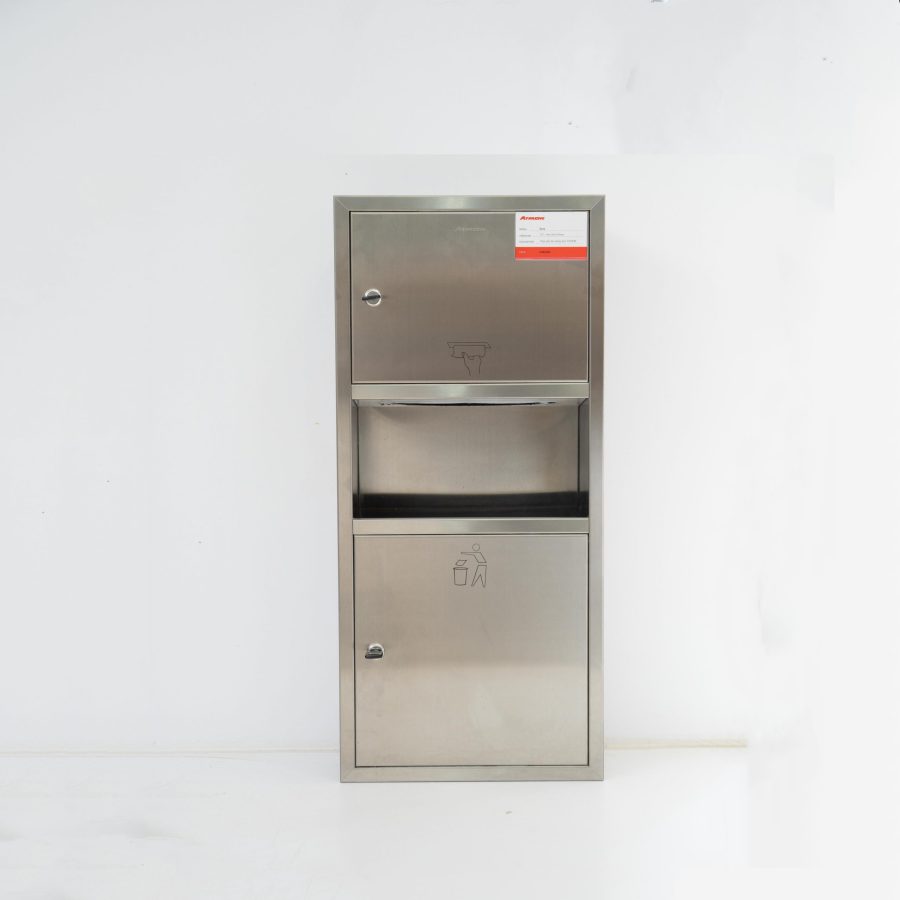 Hộp giấy vệ sinh inox âm tường inox 304 ATMOR 8128
