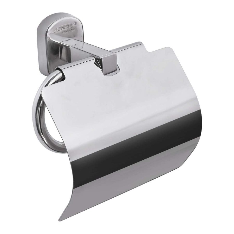 Lô giấy vệ sinh nắp ovan inox 304 Tovashu A3