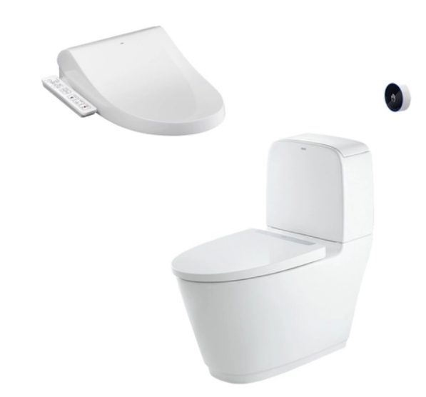 Bồn cầu 2 khối xả cảm ứng nắp điện tử INAX ACT-832 + CW-H17VN