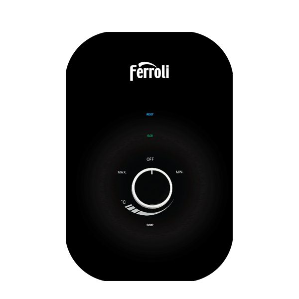 Máy nước nóng trực tiếp Ferroli Amore GSP bơm tăng áp