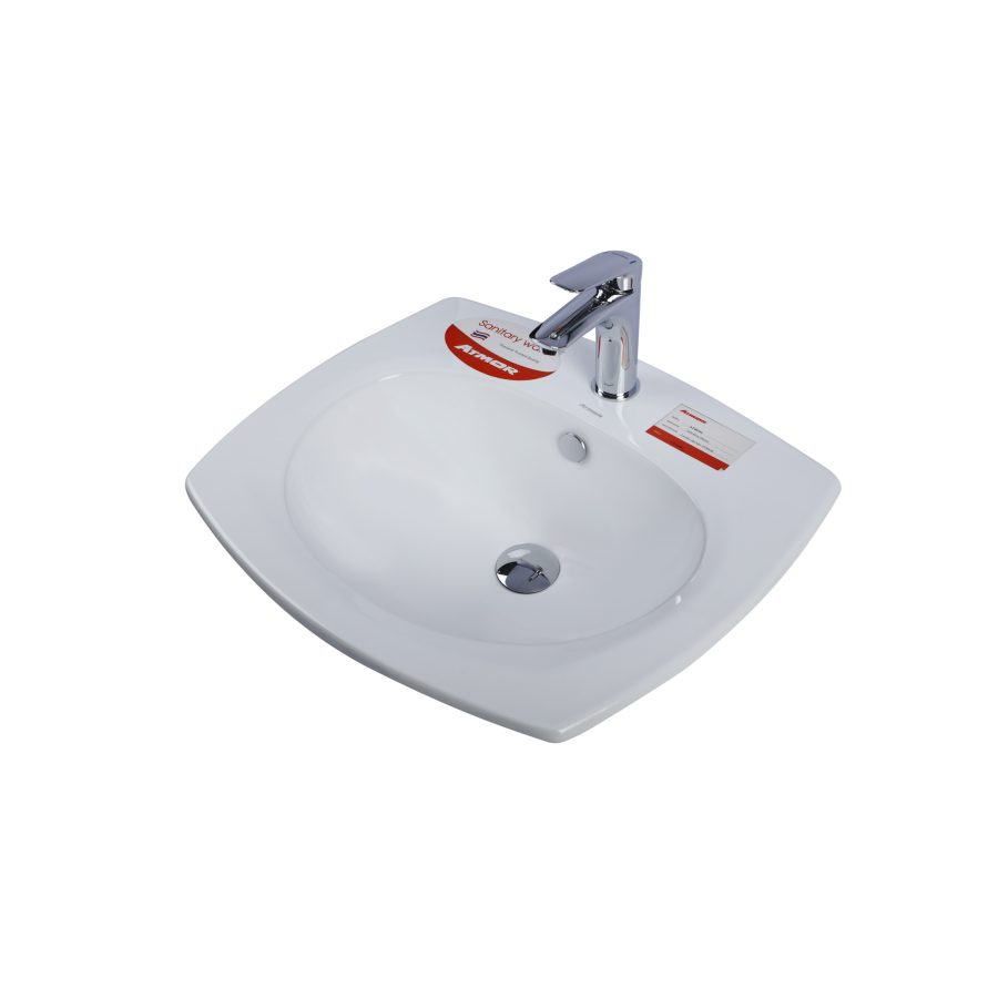 Chậu lavabo dương vành ATMOR AT40230