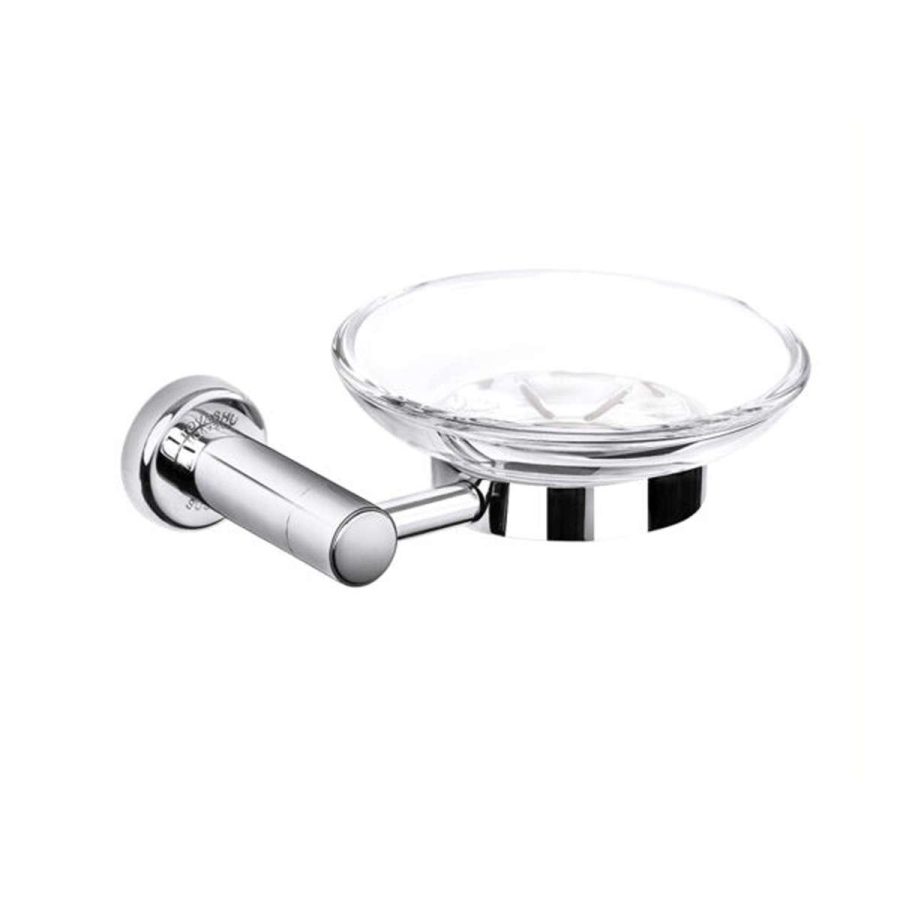 Kệ xà bông kiếng nắp tròn inox 304 Tovashu B2