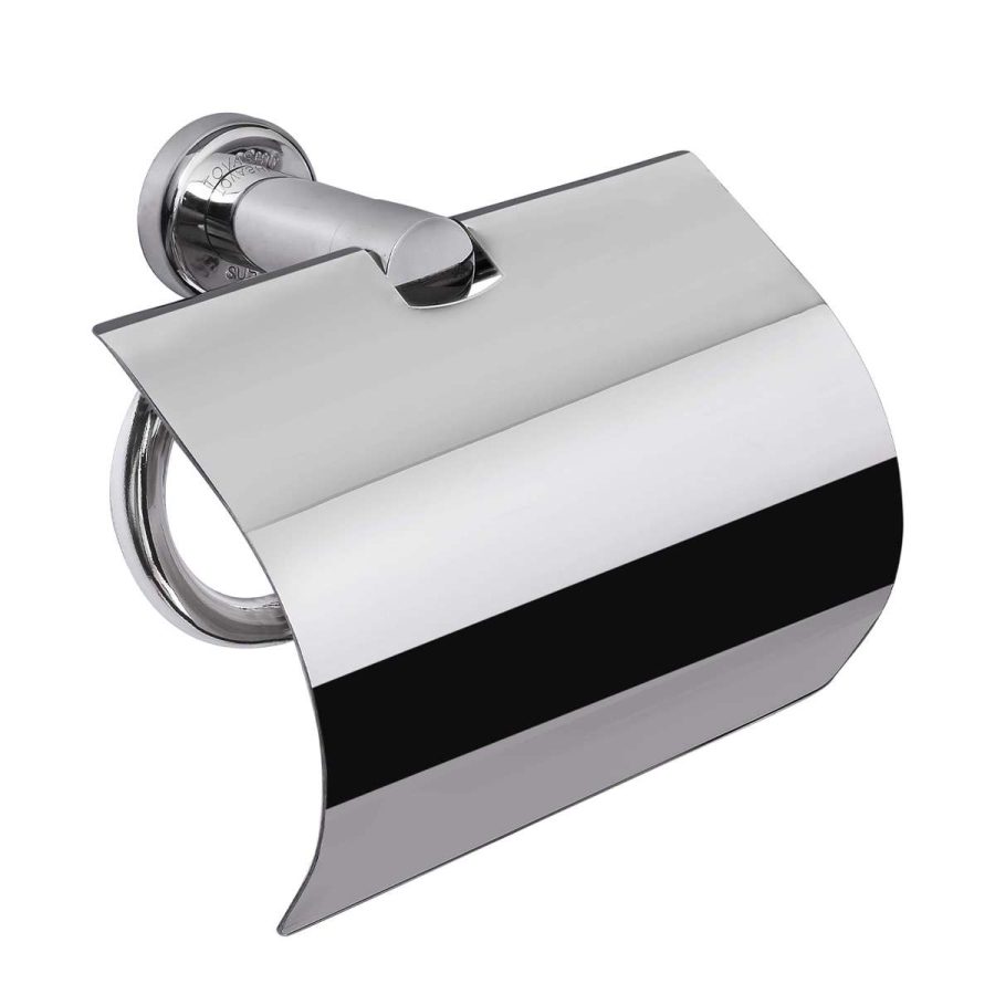 Lô giấy vệ sinh nắp tròn inox 304 Tovashu B3