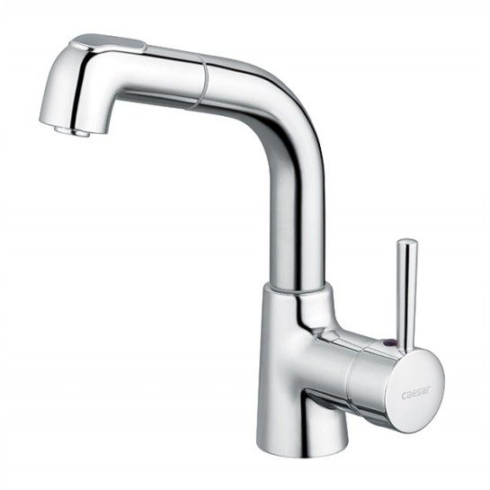 Vòi chậu lavabo dây rút nóng lạnh Caesar B900CU