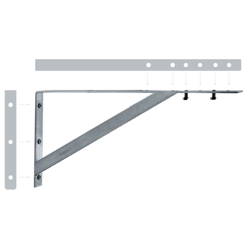 Pát đỡ lavabo âm bàn Caesar BF442-5 (BF4425)