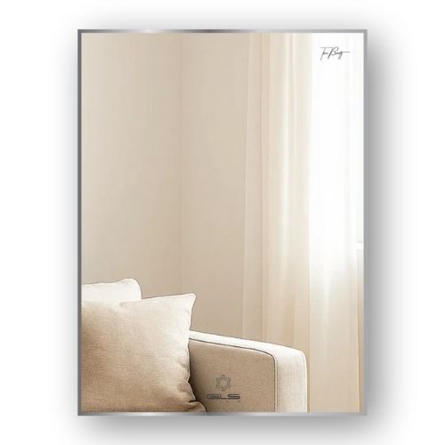 Gương viền nhôm màu Silver Brushed GLS BF5SR30 chữ nhật đứng 50x70cm