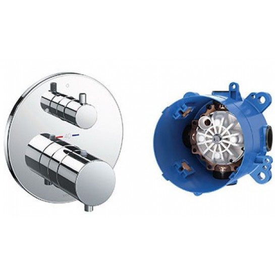 Van điều chỉnh TOTO TBV01407B/TBN01001B nhiệt độ kèm van dừng và phụ kiện âm tường