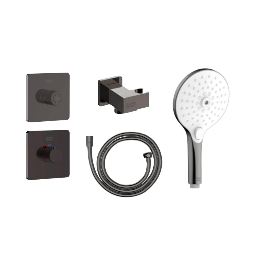 Bộ sen âm nhiệt độ 1 đường American Standard EasySet Essential - Polished Hard Graphite
