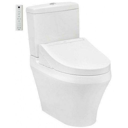 Bồn cầu TOTO CS948CDW15 2 khối nắp điện tử Washlet C5 TCF24460AAA giấu dây