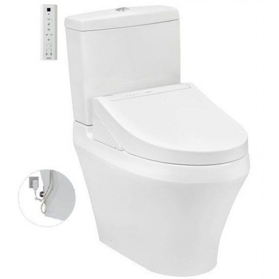 Bồn cầu TOTO CS948DW14 2 khối nắp điện tử Washlet C5 TCF24410AAA