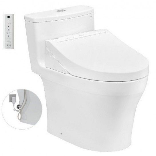 Bồn cầu TOTO MS885DW14 1 khối nắp điện tử Washlet C5 TCF24410AAA