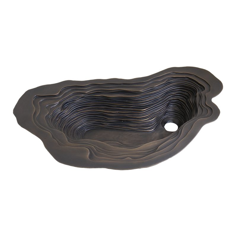 Chậu lavabo dương vành Kanly bằng đồng BS005