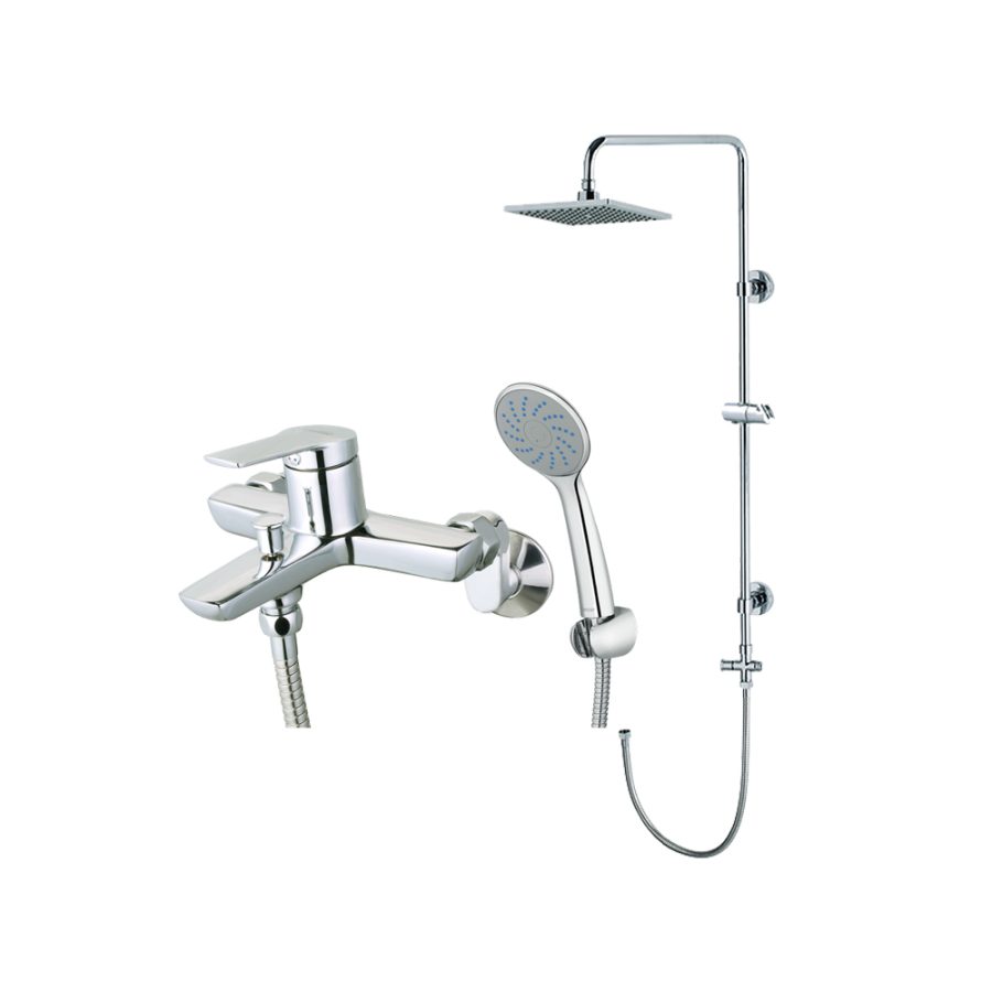Bộ sen cây tắm đứng nóng lạnh Caesar BS124+S203C