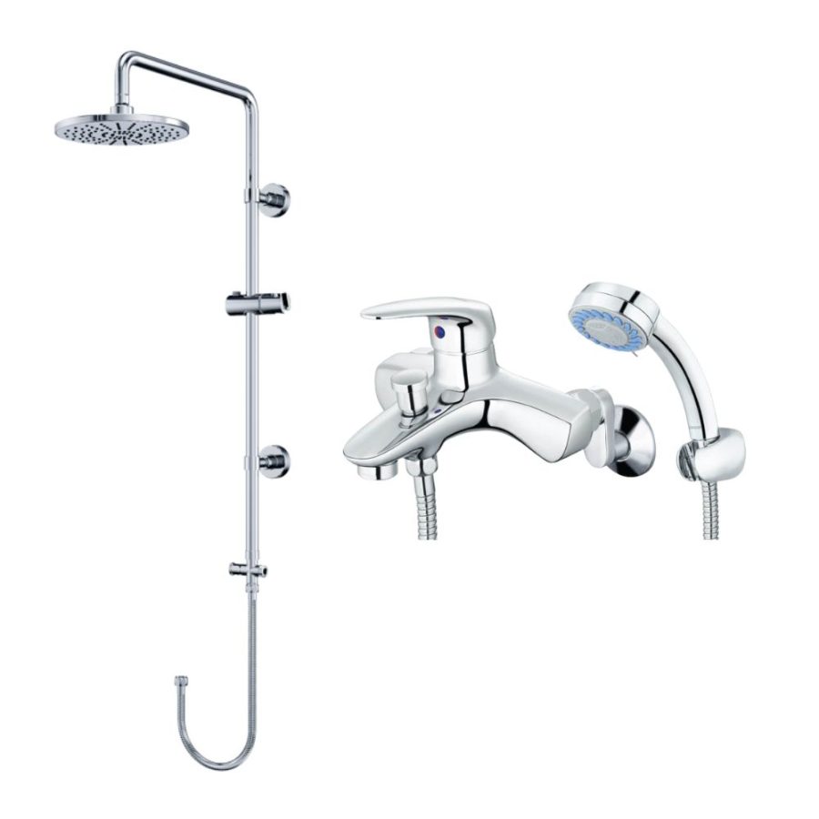 Bộ sen cây tắm đứng nóng lạnh Caesar BS125+S173C