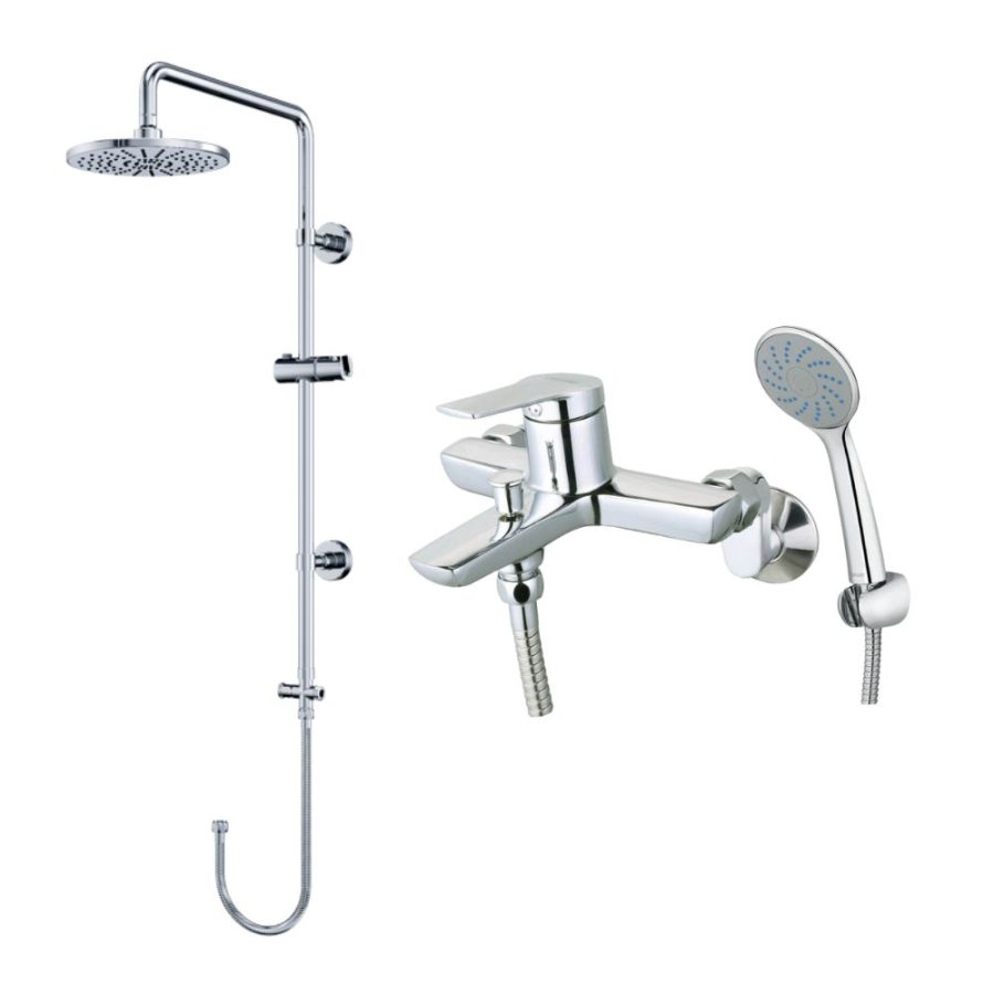 Bộ sen tắm cây nóng lạnh Caesar BS125+S203C