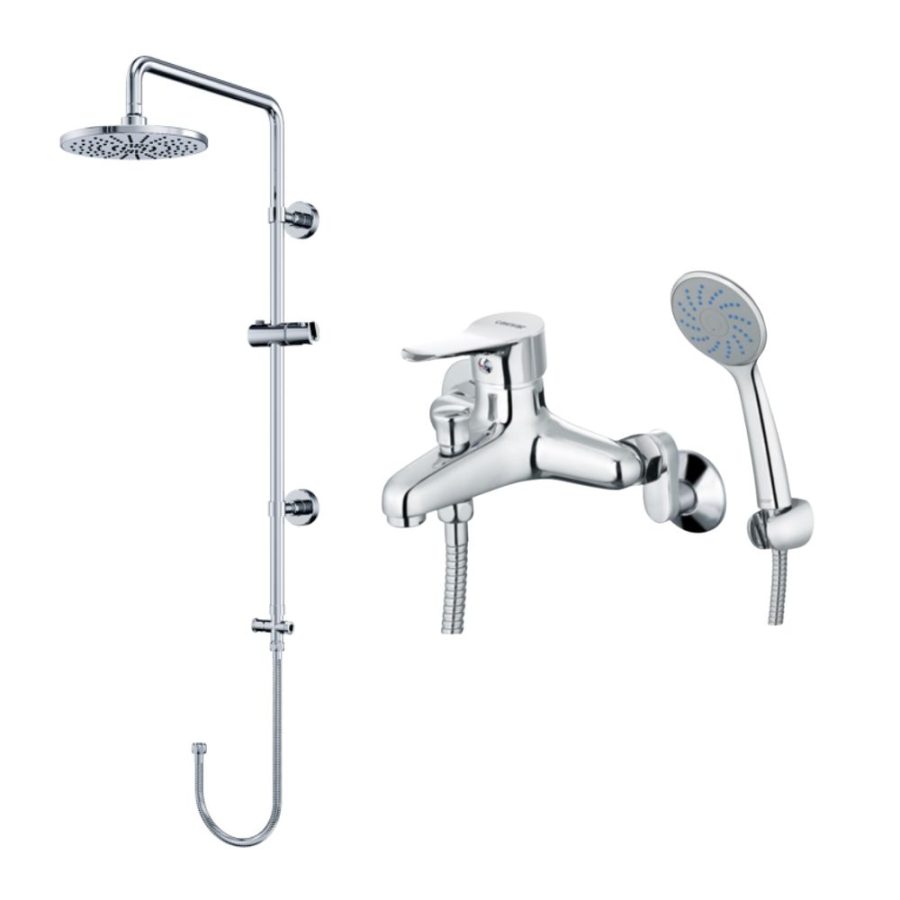 Bộ sen tắm cây nóng lạnh Caesar BS125+S333C