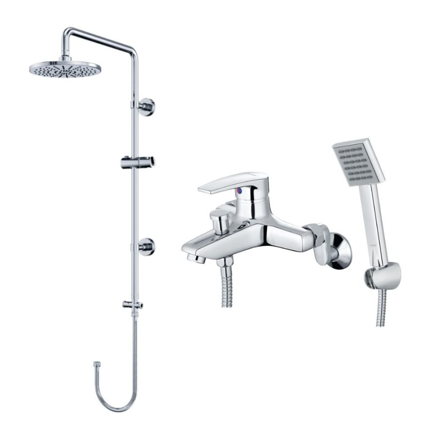 Bộ sen tắm cây nóng lạnh Caesar BS125+S403C