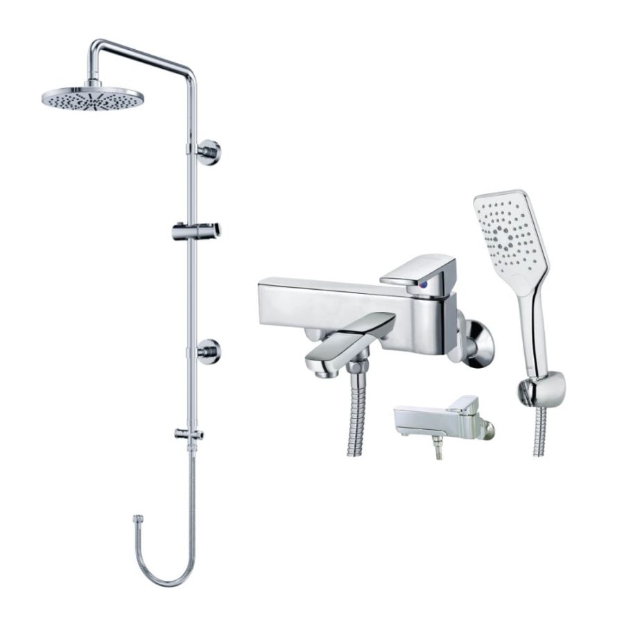 Bộ sen tắm cây nóng lạnh Caesar BS125+S553C