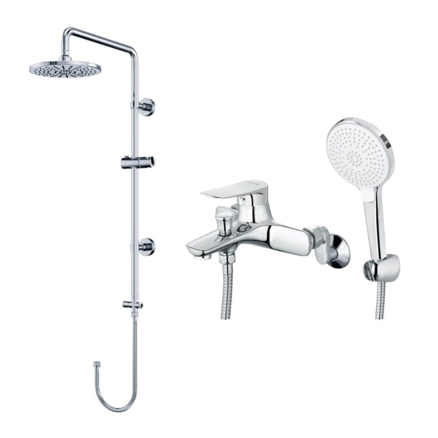 Bộ sen tắm cây nóng lạnh Caesar BS125+S563C