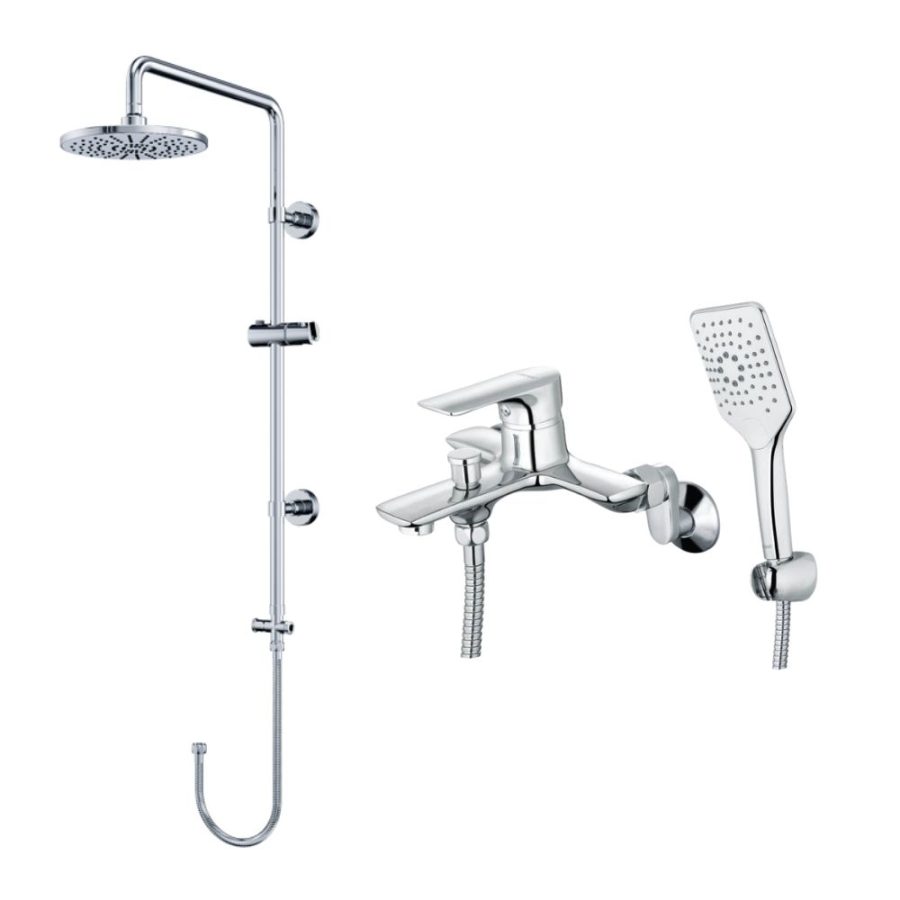 Bộ sen tắm cây nóng lạnh Caesar BS125+S773C