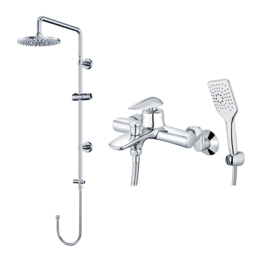 Bộ sen tắm cây nóng lạnh Caesar BS125+S813C