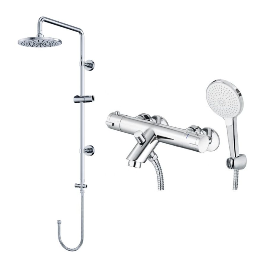 Bộ sen tắm cây nhiệt độ Caesar BS125+TS617