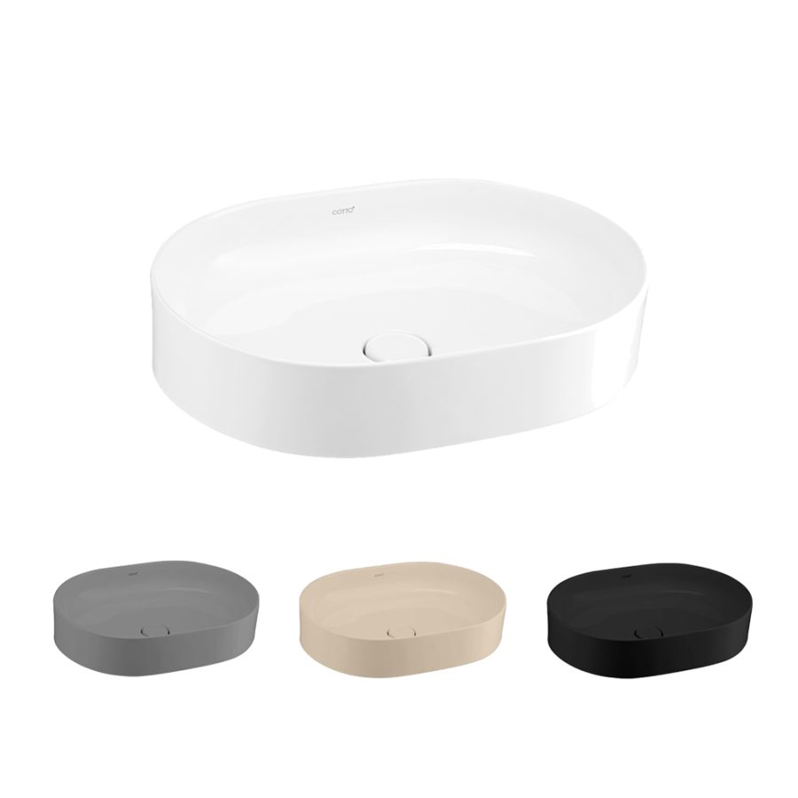 Chậu rửa lavabo đặt bàn COTTO C00343MBK
