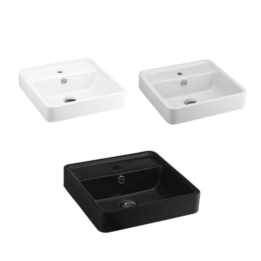 Chậu rửa lavabo đặt bàn COTTO C00381MBK/MLG/MWH Geo