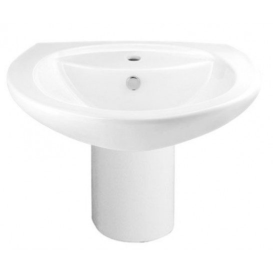 Chậu lavabo treo tường COTTO C0107/C4201 chân lửng