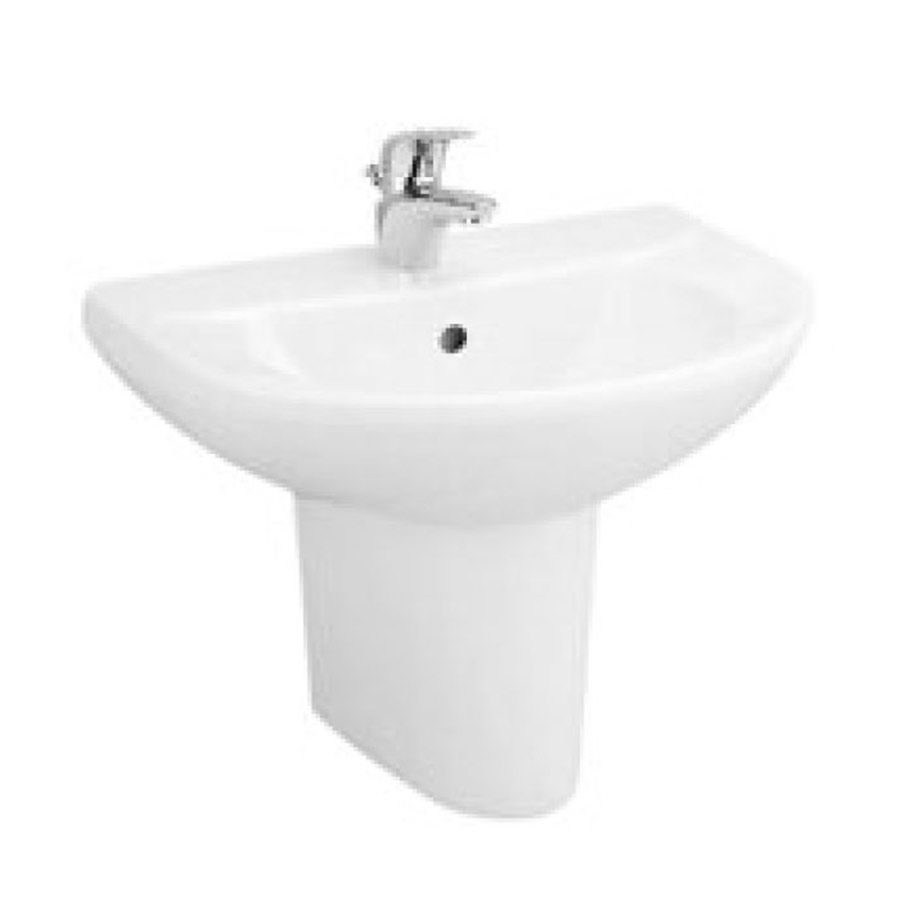 Chậu lavabo treo tường COTTO C014/C420 chân lửng Wendy