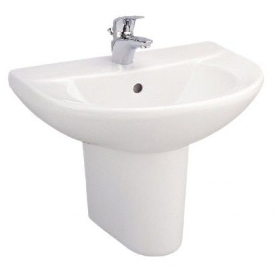 Chậu lavabo treo tường COTTO C014/C4201 chân lửng