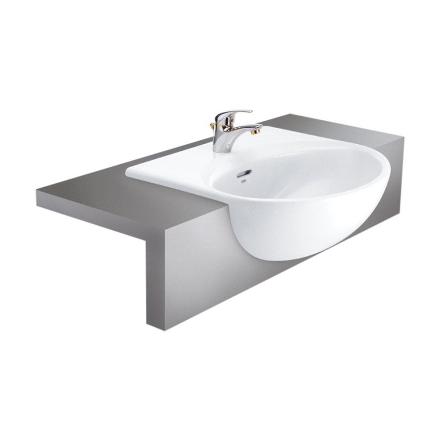 Chậu rửa mặt lavabo bán âm COTTO C021 Helen