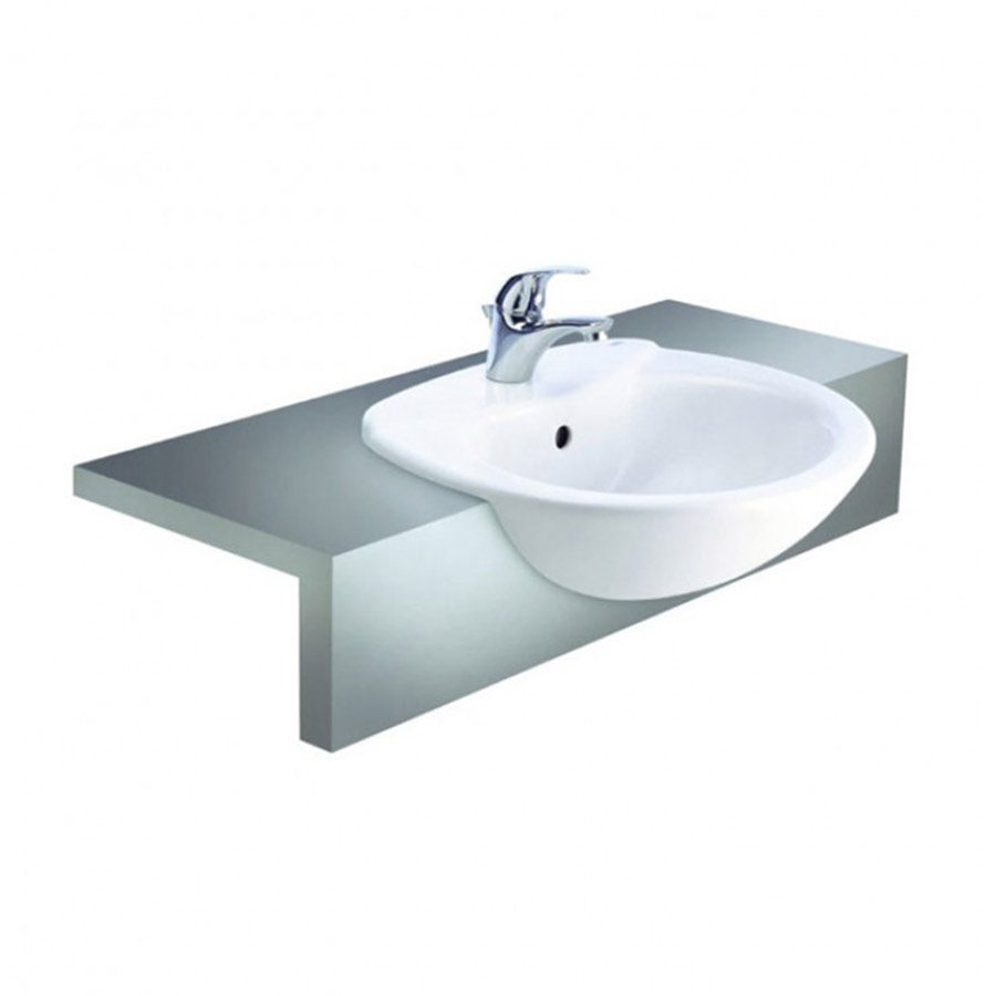 Chậu rửa mặt lavabo bán âm COTTO C0240 Julia