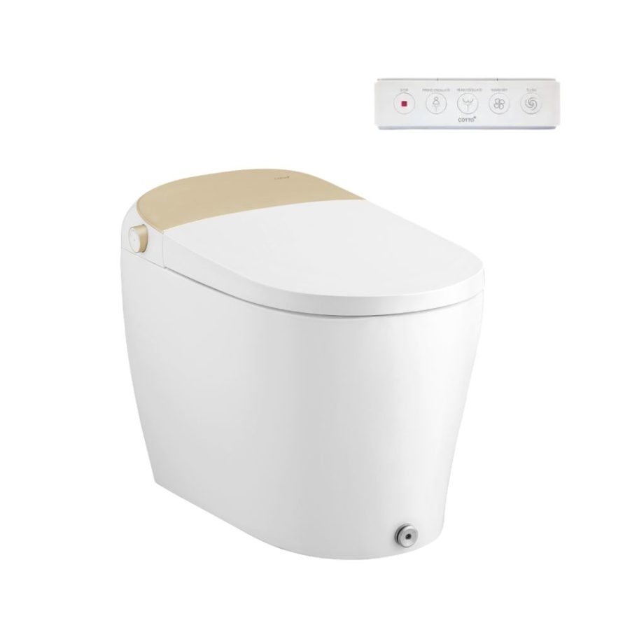 Bồn cầu điện tử thông minh COTTO C10122WH/SR dòng SQUIBB