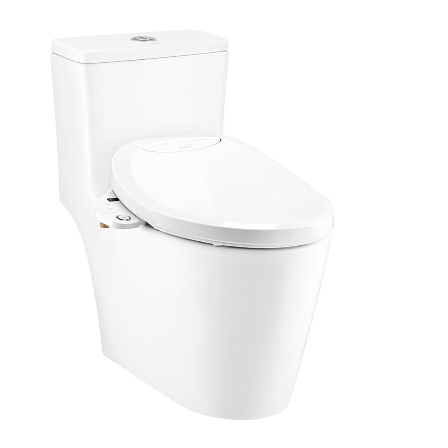 Bồn cầu 1 khối nắp điện tử COTTO C110507(CV7) Harmony