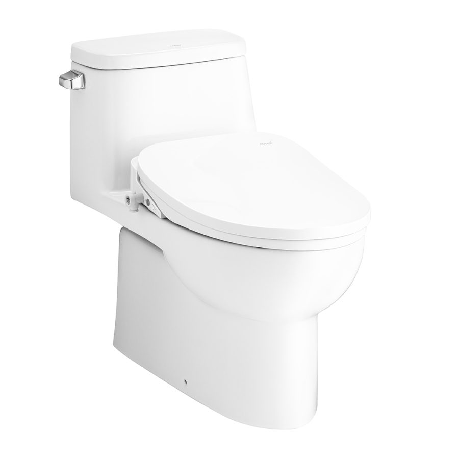 Bồn cầu 1 khối nắp điện tử COTTO C1142(CV5) Priz II